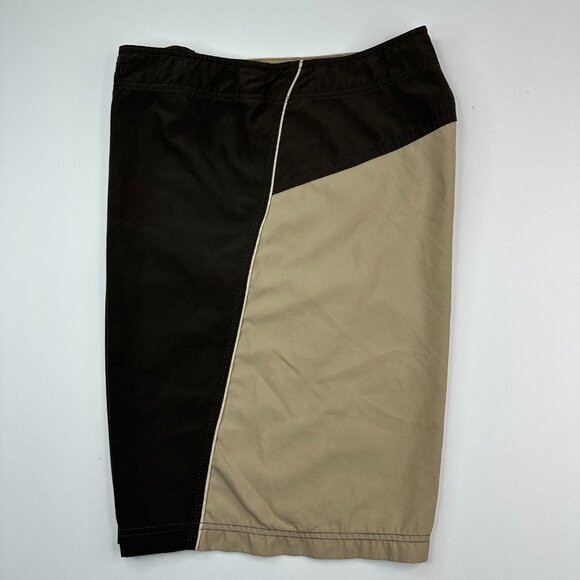 Hurley Men's Brown Tan Surf Swim Board Shorts Size Large/W35.25/L10.5 - Picture 3 of 12